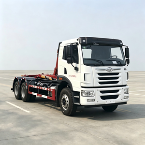 Camion benne basculante FAW Jiefang 6x4 avec bras de levage hydraulique pour le transfert de déchets solides municipaux - Product Image 5