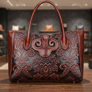 Real Animal Hide Leather Zipper Waterproof Clutch Handbag Western Style Women's Fancy Fashion Waist Strap 2-2.9L <b>Beach</b> Outdoor - Product Image 3
