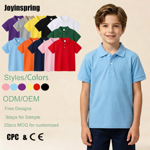 Magliette Formali Personalizzate per Bambini, Uniformi Scolastiche, Abbigliamento Estivo Tinta Unita per Ragazzi e Ragazze, Polo per Ragazzi - Product Image 1