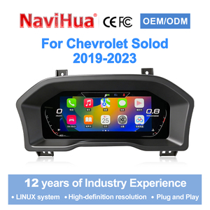 Navihua para Chevrolet Silverado GMC Sierra 2019-2023, Sistema Linux, Carplay, Medidor Automático, Pantalla LCD Digital, Panel de Instrumentos - Product Image 1