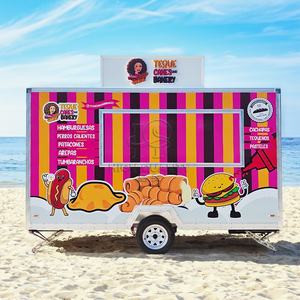 Cuisine rétro entièrement équipée, <span class=keywords><strong>mini</strong></span> remorque alimentaire, personnalisation, caravane de restaurant mobile, kiosque de restauration rapide à vendre - Product Image 2