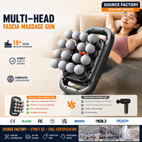 Pistolet de massage portable 2026 avec 16 réglages de vitesse et accessoires de contrôle de la durée, outil de massage corporel des tissus profonds