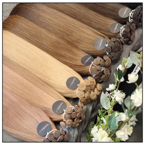 Extensions de cheveux naturels Remy Genius Weft, prix d'usine, couleur naturelle, OEM, marque privée, du Vietnam - Product Image 2