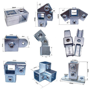 Quảng trường <span class=keywords><strong>3</strong></span>-cách 90 Độ sắt khuỷu tay Ống Vuông nối 40mm 30mm 25mm 20mm mạ kẽm lắp ống - Product Image 4