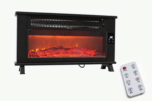 <span class=keywords><strong>Chimenea</strong></span> Eléctrica Europea Moderna de 2000W, Calentador Independiente para Interiores y Exteriores, Estufa Metálica Potente para Calentar Habitaciones en Hogares y Hoteles - Product Image 2
