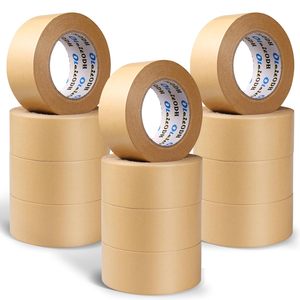 Self Adhesive Kraft Paper Hot Melt High Temperature Gummed Waterproof Custom <strong>Brown</strong> Color Strong Self-Adhesive <strong>Tape</strong> for <strong>Packing</strong> - Product Image 1