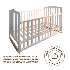 <span class=keywords><strong>Lettino</strong></span> in legno massello per bambini e bambine classico pulito camera da letto soggiorno regolabile Guardrail presepe - Product Image 4