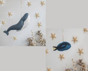 Jouets de sport pour bébé, montessori, suspendu à la mer, <span class=keywords><strong>dauphin</strong></span>, tortue, orca, cheval de mer, narwal, océan nautique, <span class=keywords><strong>pépinière</strong></span>, fait à la main, en feutre - Product Image 3