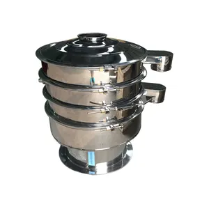 SUS Industrial Rotating Round Rotary Vibrating Screen Sieve Price Electric Sieving Activated Carbon