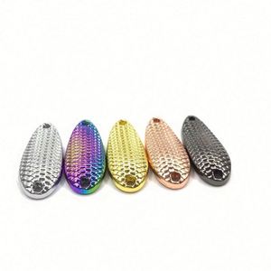 Cucharas de Pesca con Diseño de Escamas de Pescado de 2.5/3.5/5/7/10/15g, Aleación de Zinc, para Trucha, Lucio, Lubina, Pescada, Marlin, Río, Arroyo, Agua Salada - Product Image 3