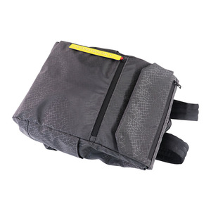 Sac à dos unisexe en nylon noir imperméable avec chargement USB, style ethnique, logo personnalisé, pour usage quotidien, fermeture éclair en polyester, lettres - Product Image 2
