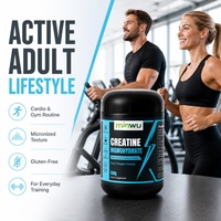 Vente en gros, OEM, ODM, fabricant, fournisseur, Chine, marque privée, créatine monohydratée pour adultes, haute concentration, poudre de créatine