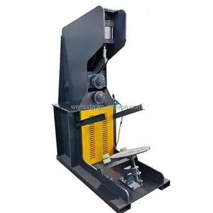 Thủy lực chất thải kim loại dầu trống Cutter cắt flatting máy