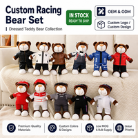 Ours en peluche motard personnalisé avec LOGO, cadeau souvenir, direct usine, ours en veste en cuir sur mesure, commande en gros, réponse rapide aux échantillons