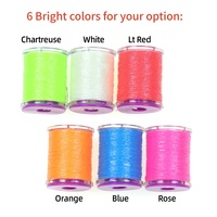 Matériaux de pêche en tinsel lumineux pour hameçons assist, jigs, leurres, montages Sabiki, streamers, mouches Midge et Nymph (corps, ailes, pattes, queue)