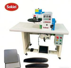 Máquina de Coser Industrial Sokiei 653 con Encolado Automático y Plegado en Caliente para Suelas Laterales de Zapatos, 800 Pares/8 Horas - Product Image 1
