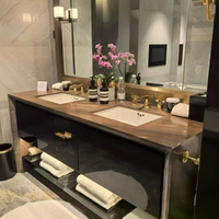 Dalles de marbre naturel poli sur mesure en gros pour vanités de salle de bain, revêtements de sol, murs, cuisines et tables