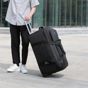 <b>Foldable</b> Soft Spinner Suitcase Luggage Travel Bag Portable Gym Duffle Bag Checked Roller <b>Trolley</b> Carry-On Luggage Trolly Bag - Product Image 4
