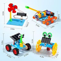 Kit Robot STEM Mainan Edukasi 4 in 1 Robot Sains Teknik Kit Sains