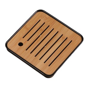 ถาดชาไม้ไผ่ขนาดเล็ก ดีไซน์เรียบง่าย สำหรับการชงชาแบบแห้ง ใช้ในบ้าน - Product Image 5