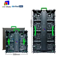 Layar LED VISUAL Full Color Outdoor P2.976mm untuk Sewa, Dapat Dipindahkan, Kecerahan Tinggi, Desain Penguncian Cepat, Tahan Air, Video Wall