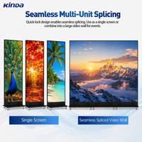 Pantalla LED Portátil para Pósteres, 640*1920mm, Panel de Video LED Vertical Inteligente, P1.8 P2, Ultra Delgado, Pantalla LED para Pósteres de Interior