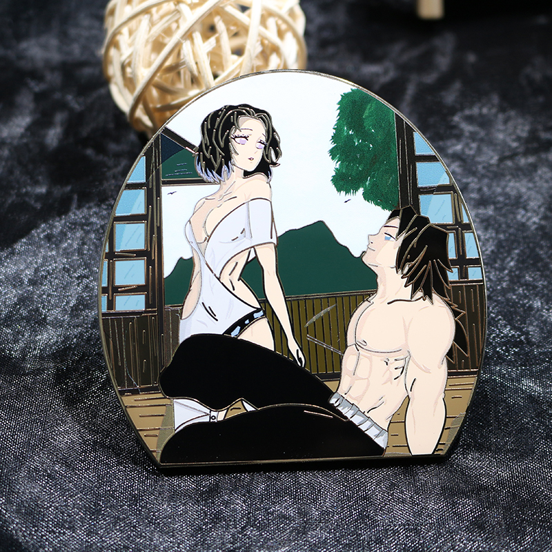 Manufacturer No Minimum Custom UV Printing Metal Lapel Pin Hard Enamel Pins Custom Pin