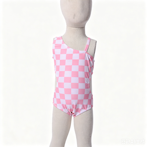 Combinaison de bain bébé personnalisée A26-20, imprimé Hawaï, dos croisé, polyester/nylon respirant et imperméable - Product Image 2