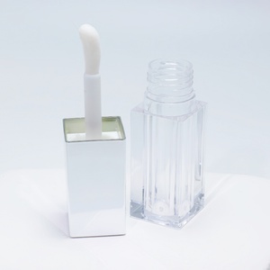 Wholesale Customized Logo Cosmetics Empty Square Lipstick Tube Clear Empty Lipstick Container Tubes Big <b>Brush</b> - Product Image 4