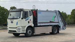 Camión de basura compactador de batería de tercera generación FAW Jiefang de 18 toneladas para la recolección de residuos - Product Image 4