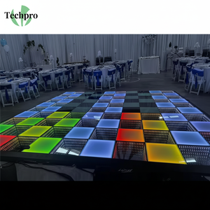 Advanced Interactive LED Dance Floor <b>Light</b> Tiles Sensor Pressure Sensitive Glass Screen Full Video <b>Exhibition</b> E27 RGB Dmx512 - Product Image 1