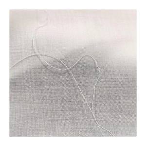Vente en gros de <span class=keywords><strong>mousseline</strong></span> 100 coton popeline transparente tissu uni <span class=keywords><strong>pour</strong></span> chemise longue Voile blanchi poche doublure tissu 90*88 blanc - Product Image 3