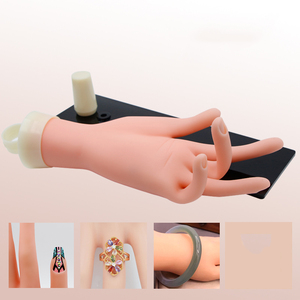 Mannequin Soft <b>Practice</b> <b>Hand</b> Positionable Finger Base <b>Nail</b> Art Training Salon Manicure Acrylic Showing Tool Bendable Kit Set - Product Image 2