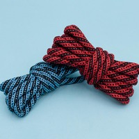 Lacets ronds en polyester OEM de 5 mm, longueur personnalisée, accessoires pour chaussures de randonnée et de trekking en plein air