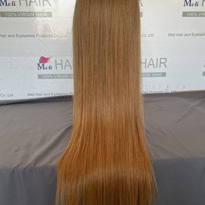 Perruque Lace Transparente Lisse Blond Miel, Perruque Lace Front Couleur Personnalisée en Gros, 100% Cheveux Humains Vierges pour Femmes Noires - Product Image 2