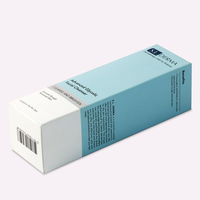 Boîte d'emballage en papier mat pliable écologique pour produits de soin de la peau, boîte en papier pour nettoyant visage, vente en gros