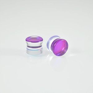 Perhiasan Tubuh Penutup Telinga Kaca Ungu Tunnels Gauges <span class=keywords><strong>Stretcher</strong></span> Extender 6mm-30mm Anting Piercing Trendy Unisex Hadiah Pesta - Product Image 4