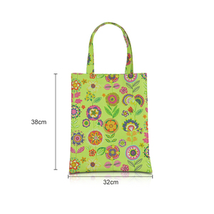 Personnalisé imprimé floral vintage fourre-tout d'épicerie sac à provisions en toile - Product Image 6