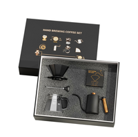 Accessoires de café boîte cadeau ensemble sac d'égouttement verre expresso café et thé filtre fabricant goutteur voyage café Kit