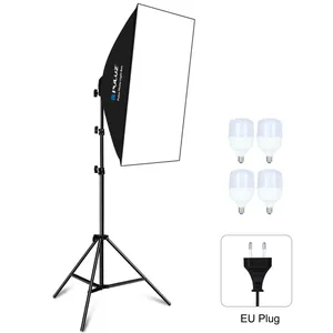 [Drop Shipping]PULUZ 50x70cm Studio Soft box con supporto per treppiede luce bianca Soft box Kit di illuminazione fotografica