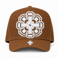 Casquette de baseball personnalisée avec broderie Old English, 5 panneaux, visière incurvée, style Dad Hat, streetwear urbain West Coast, vente en gros, faible MOQ