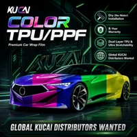Film de protection de peinture TPU PPF haute brillance auto-réparant anti-rayures résistant aux UV, vinyle de recouvrement de voiture à changement de couleur 1,52*15M Luxe