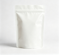 Pochette autoportante en papier kraft biodégradable imprimée numériquement sur mesure avec fermeture éclair refermable pour l'emballage de café, d'aliments et de collations