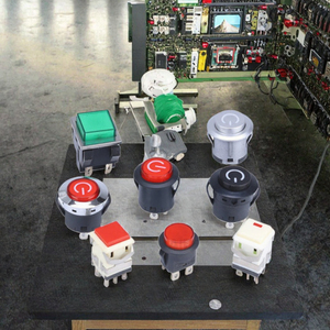 Interruptor Momentáneo Electrónico de Plástico Profesional de 220V, 1NO PBS-203, para Electrodomésticos Industriales y del Hogar, IP16, 2 Salidas, Botón Rojo - Product Image 4