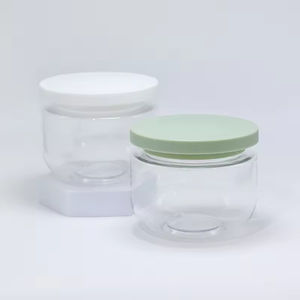 Tarros de Plástico Redondos Vacíos de 250g para Crema Exfoliante Corporal, Envases Cosméticos Personalizados con Tapas - Product Image 6
