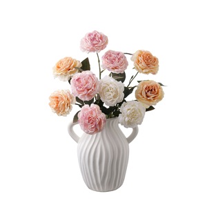 Fleur artificielle de renoncule Freya, branche unique, style pivoine, décoration d'intérieur MW85021 - Product Image 5