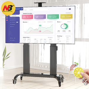 North Bayou NB TW100 75-110 "regolabile in altezza elettrico motorizzato LCD <span class=keywords><strong>TV</strong></span> supporto supporto Mobile carrello - Product Image 2