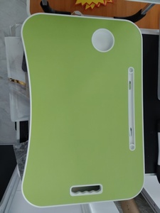 Mesa de escritorio plegable para ordenador portátil de metal multifunción moderna para leer y trabajar para cama, sofá y suelo en negro - Product Image 5