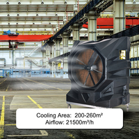 Refroidisseur par évaporation industriel extérieur pour l'usine, le patio et l'espace d'événement refroidissant la construction durable avec le flux d'air puissant