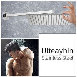 หัวฝักบัว4นิ้ว6นิ้วแรงดันสูงหัวฝักบัว15ซม. SUS201สี่เหลี่ยมบางพิเศษ304 - Product Image 6